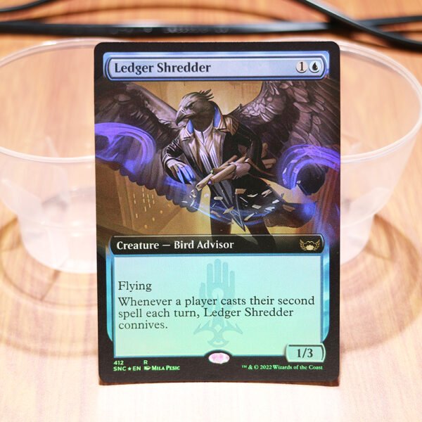 1x Mtg Proxy FOIL Ledger Shredder #412 Streets of New Capenna (SNC) foil magic