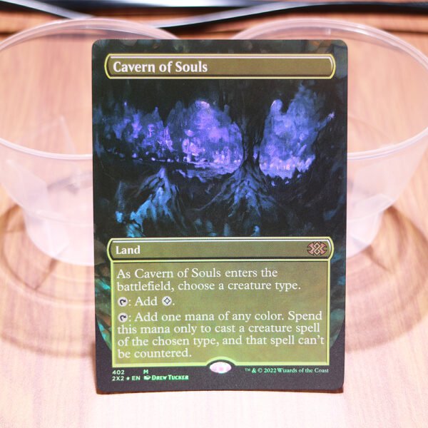 1x Mtg Proxy FOIL Cavern of Souls #402 English Double Masters 2022 (2X2) foil