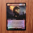 1x Mtg Proxy FOIL Flaming Tyrannosaurus #385 Doctor Who (WHO)