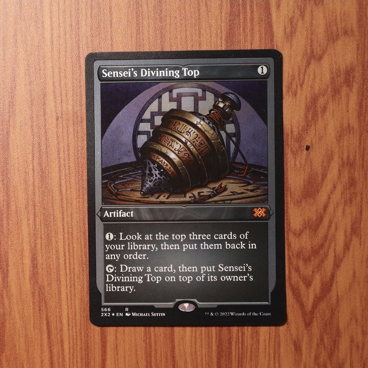 1x Mtg Proxy FOIL Sensei &acirc;�� s Divining Top #566 2X2