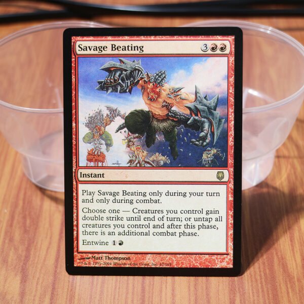 1x Mtg Proxy Savage Beating Darksteel DST magic the gathering proxy mtg cards