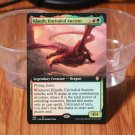 1x Mtg Proxy Klauth, Unrivaled Ancient extended art Forgotten Realms Commander (AFC) magic