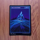 1x Mtg Proxy FOIL Snow-covered Island SLD Etched (pixel) foil magic the gathering proxy