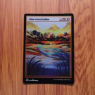 1x Mtg Proxy FOIL Snow-covered Plains SLD Etched (pixel) foil magic the gathering proxy