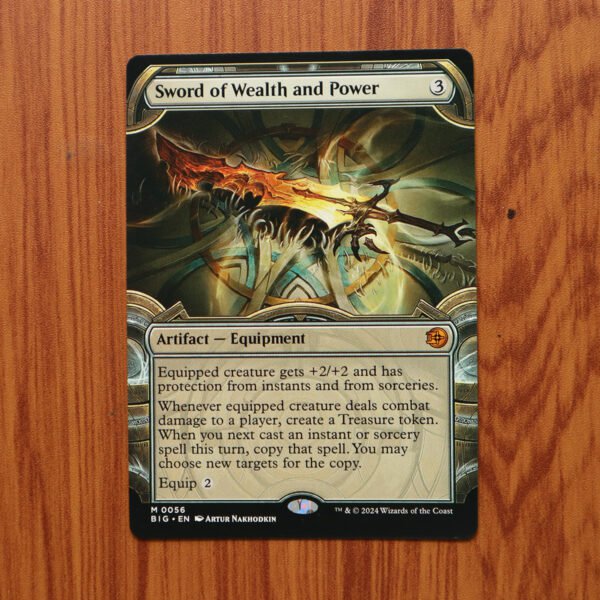 1x Mtg Proxy Sword of Wealth and Power 56 The Big Score (BIG)
