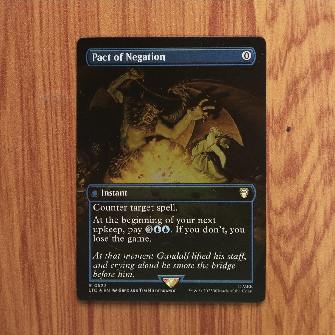1x Mtg Proxy FOIL Pact of Negation LTC #523 Tales of Middle-earth Commander (LTC) foil magic