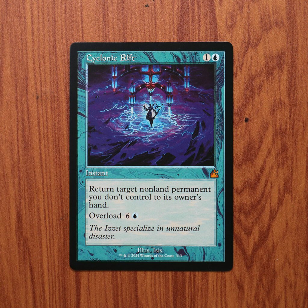 1x Mtg Proxy Cyclonic Rift Ravnica Remastered (RVR) Retro frame