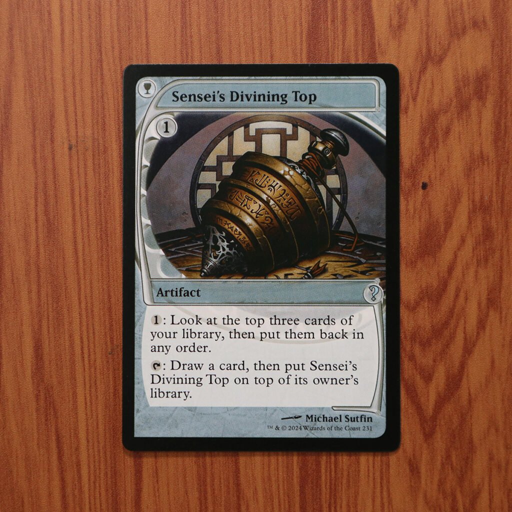 1x Mtg Proxy Sensei ' s Divining Top #231 Mystery Booster 2 (MB2) magic the gathering