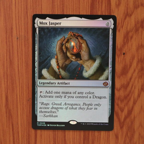 1x Mtg Proxy FOIL Mox Jasper #246 TDM foil magic the gathering