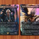 1x Mtg Proxy FOIL Sephiroth, Fabled SOLDIER Sephiroth, One-Winged Angel #317 FIN Foil