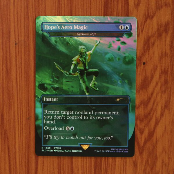 1x Mtg Proxy FOIL Cyclonic Rift (Hope&acirc;��s Aero Magic) #1869 Secret Lair Drop SLD Foil