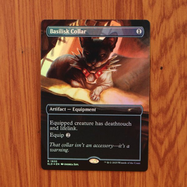 1x Mtg Proxy FOIL Basilisk Collar #1920 Secret Lair Drop SLD Foil magic the gathering