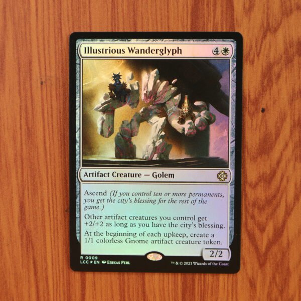 1x Mtg Proxy FOIL Illustrious Wanderglyph #9 LCC Foil magic the gathering