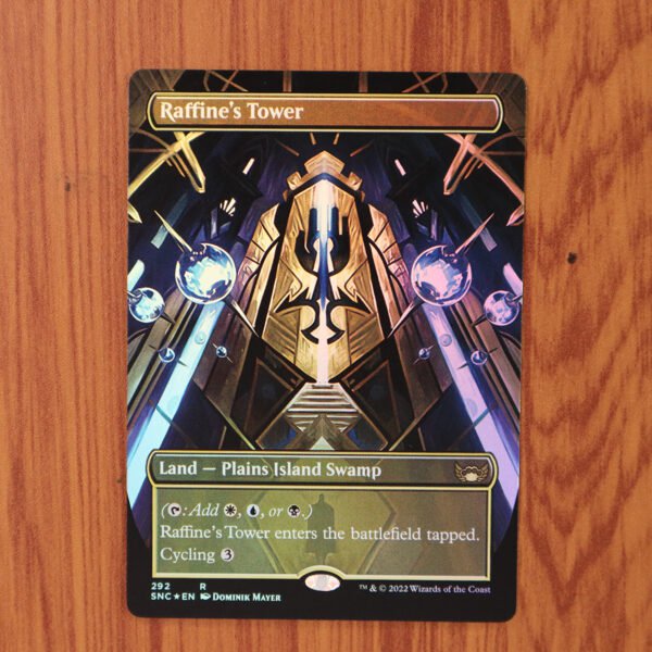 1x Mtg Proxy FOIL Raffine&acirc;��s Tower #292 SNC Foil magic the gathering proxy mtg