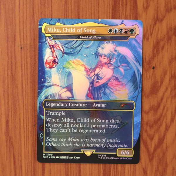 1x Mtg Proxy FOIL Child of Alara & Miku, Child of Song SLD Secret Lair Drop Foil magic the gathering