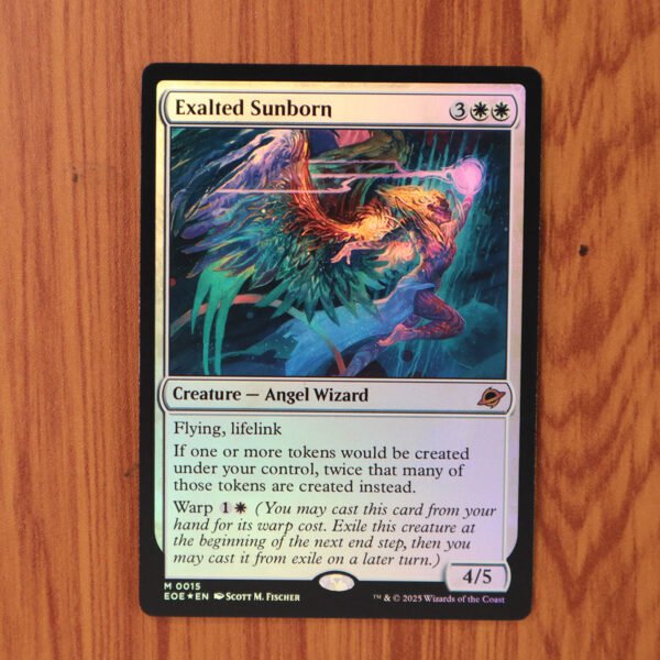 1x Mtg Proxy FOIL Exalted Sunborn #15 EOE Edge of Eternities Foil magic the gathering