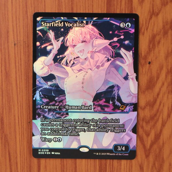 1x Mtg Proxy FOIL Starfield Vocalist #359 EOE Edge of Eternities Foil magic the gathering