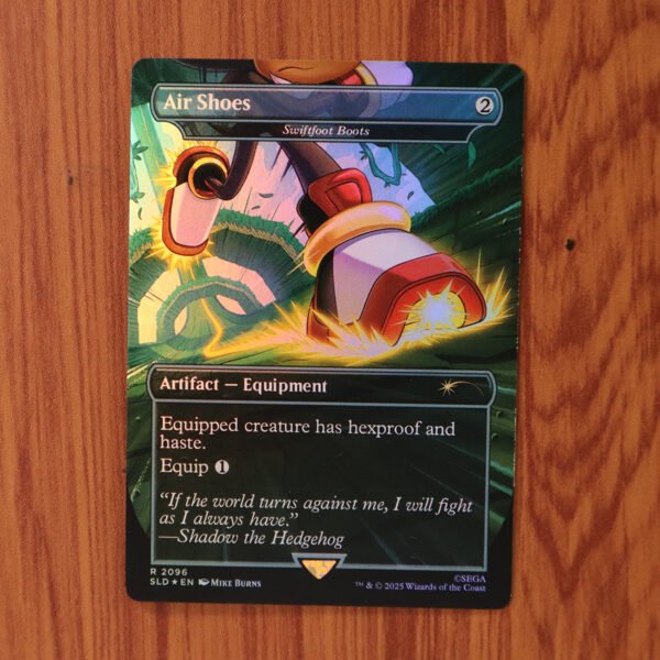 1x Mtg Proxy FOIL Swiftfoot Boots Air Shoes #2096 Secret Lair Drop SLD Foil magic