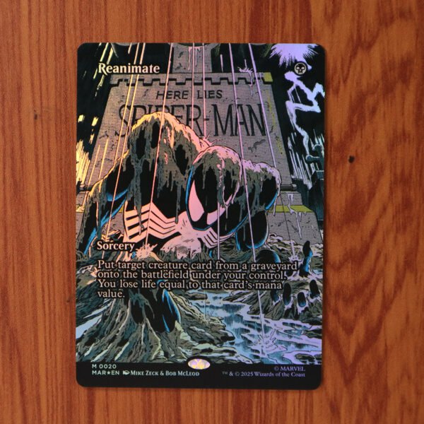 1x Mtg Proxy FOIL Reanimate #20 MAR Marvel Universe Foil magic the gathering proxy mtg cards