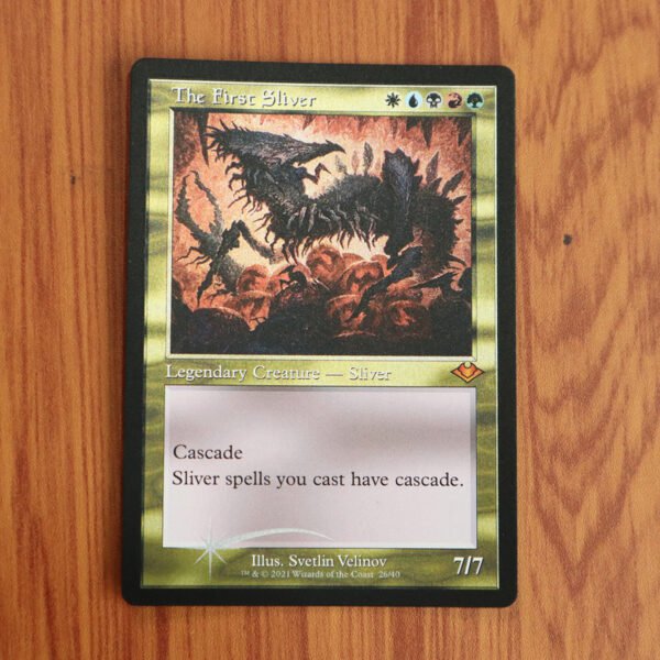 1x Mtg Proxy FOIL The First Sliver #26 H1R Modern Horizons 1 Timeshifts Etched Foil