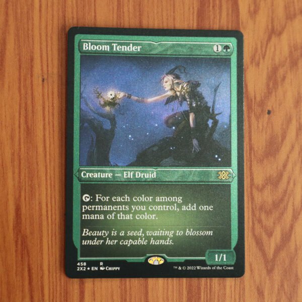 1x Mtg Proxy FOIL Bloom Tender #458 2X2 Double Masters 2022 Etched Foil