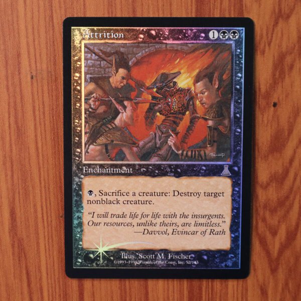 1x Mtg Proxy FOIL Attrition UDS Urza&acirc;��s Destiny Foil magic the gathering proxy mtg cards
