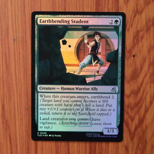 1x Mtg Proxy FOIL Earthbending Student #249 TLE Avatar: The Last Airbender Eternal