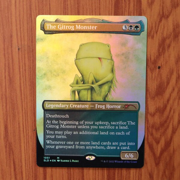 1x Mtg Proxy FOIL The Gitrog Monster #1051 SLD Secret Lair Drop Foil magic the gathering
