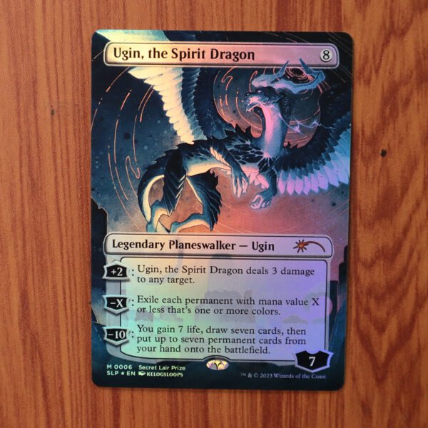 1x Mtg Proxy FOIL Ugin, the Spirit Dragon #6 SLP Secret Lair Promo Foil magic