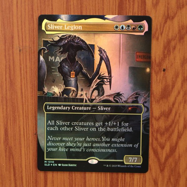 1x Mtg Proxy FOIL Sliver Legion #1310 SLD Secret Lari Drop Foil magic the gathering