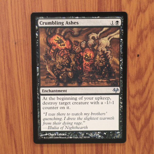 1x Mtg Proxy Crumbling Ashes #35 EVE Eventide magic the gathering proxy mtg cards