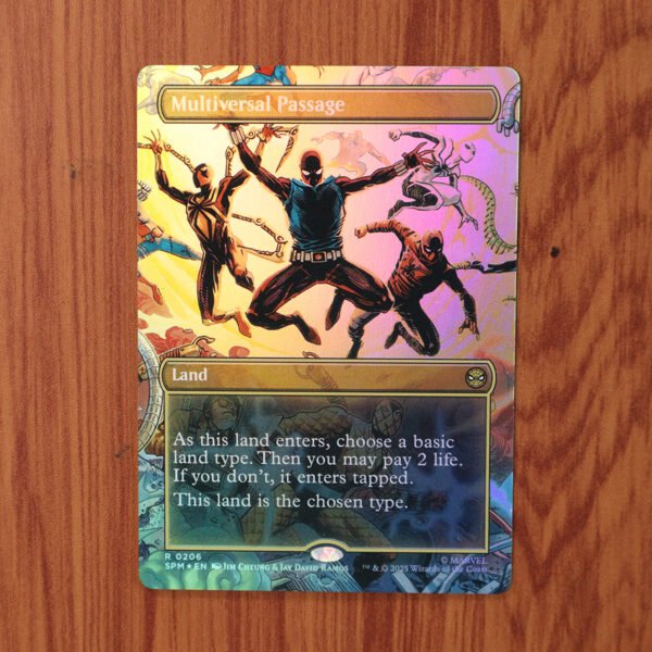1x Mtg Proxy FOIL Multiversal Passage #206 SPM Marvel&acirc;��s Spider-Man Foil magic the gathering