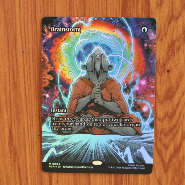 1x Mtg Proxy FOIL Brainstorm #4 PZA Teenage Mutant Ninja Turtles Source Material Foil