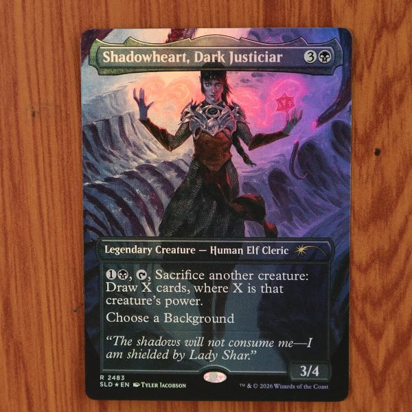 1x Mtg Proxy FOIL Shadowheart, Dark Justiciar #2483 SLD Secret Lair Drop Foil