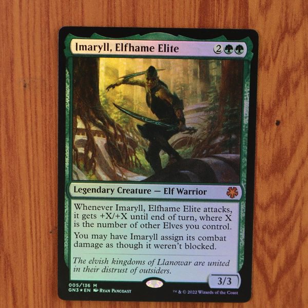 1x Mtg Proxy FOIL Imaryll, Elfhame Elite #5 GN3 Game Night: Free-for-All Foil