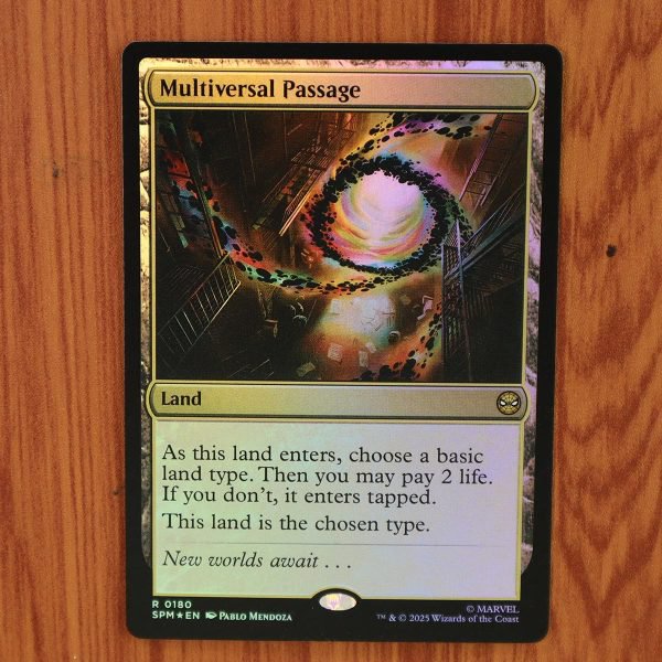 1x Mtg Proxy FOIL Multiversal Passage #180 SPM Marvel&acirc;��s Spider-Man Foil magic