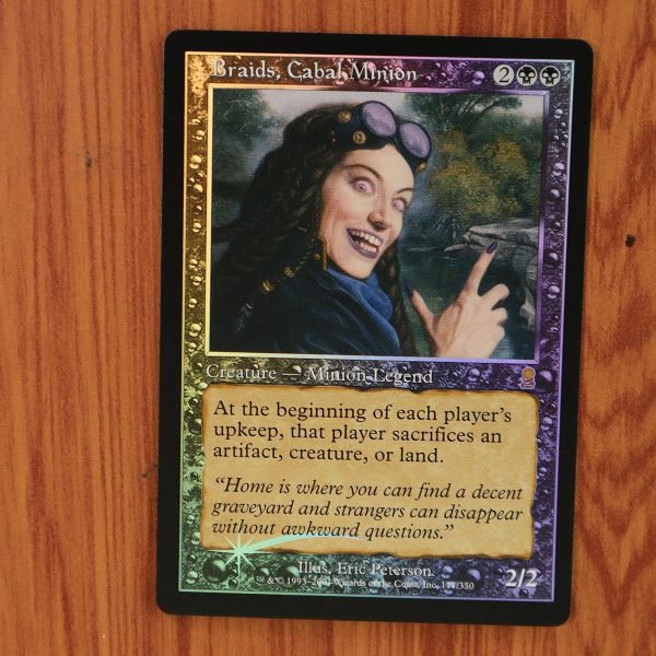 1x Mtg Proxy FOIL Braids, Cabal Minion #117 ODY Odyssey Foil magic the gathering