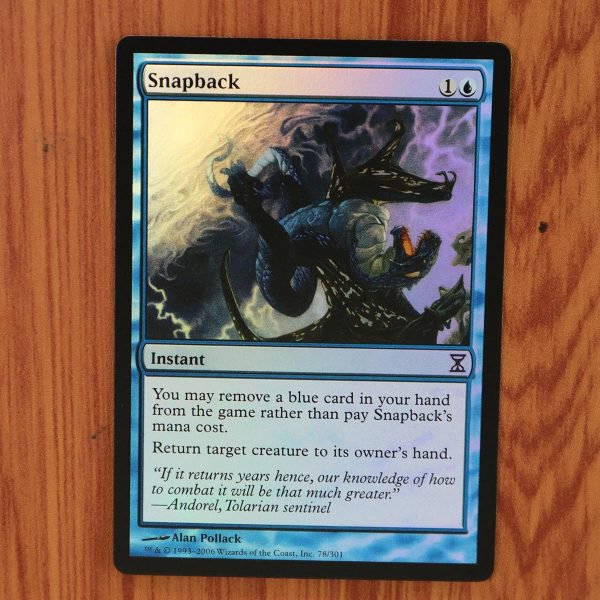 1x Mtg Proxy FOIL Snapback TSP Time Spiral Foil magic the gathering proxy