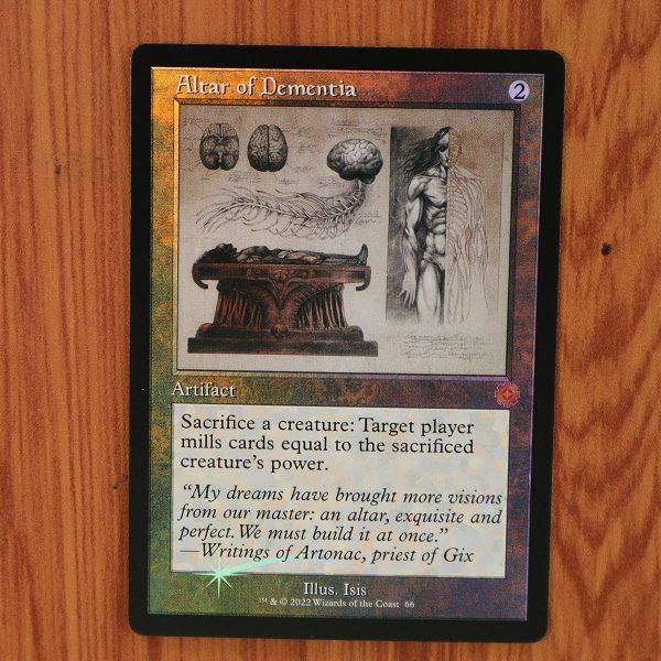 1x Mtg Proxy FOIL Altar of Dementia #66 BRR The Brothers&acirc;�� War Retro Artifacts Foil
