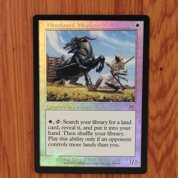 1x Mtg Proxy FOIL Weathered Wayfarer #59 ONS Onslaught Foil magic the gathering