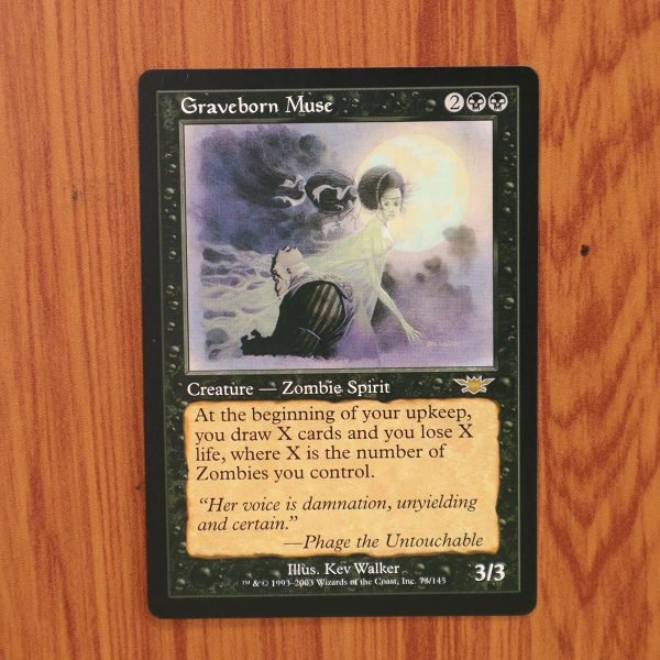 1x Mtg Proxy Graveborn Muse #73 LGN Legions magic the gathering proxy mtg cards