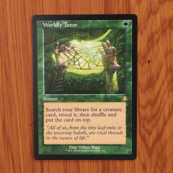 1x Mtg Proxy Worldly Tutor #353 DMR Dominaria Remastered magic the gathering proxy mtg