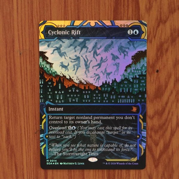 1x Mtg Proxy FOIL Cyclonic Rift #14 SOA Secrets of Strixhaven Mystical Archive