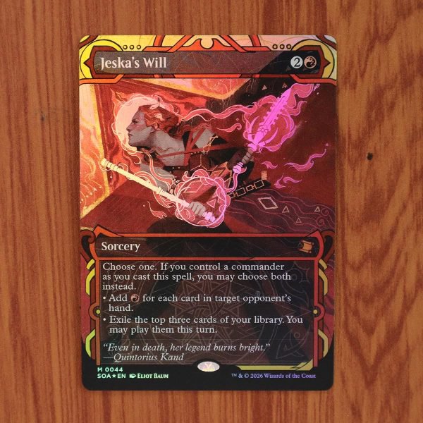 1x Mtg Proxy FOIL Jeska &acirc;�� s Will #44 SOA Secrets of Strixhaven Mystical Archive Foil