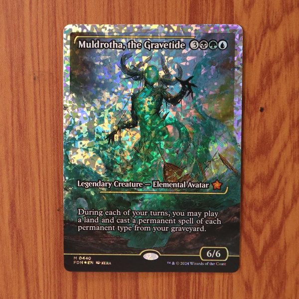 1x Mtg Proxy FOIL Muldrotha, the Gravetide #440 FDN Foundations Foil