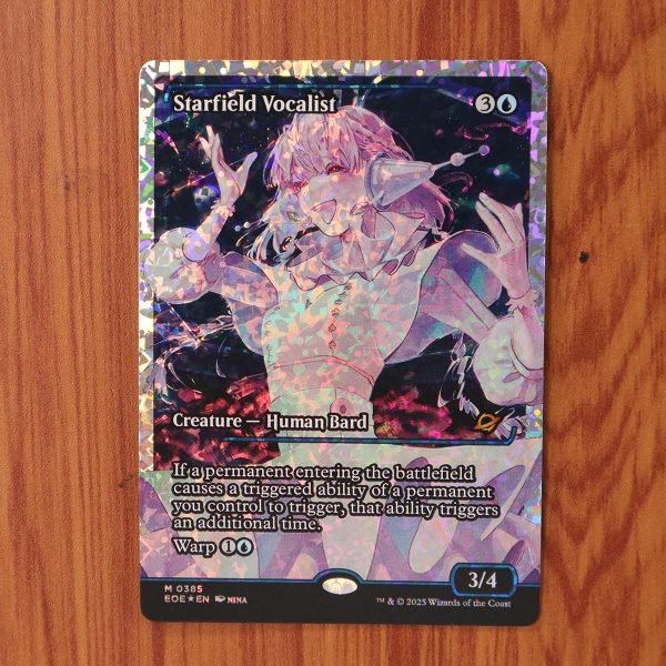 1x Mtg Proxy FOIL Starfield Vocalist #385 EOE Edge of Eternities Foil magic the gathering proxy mtg