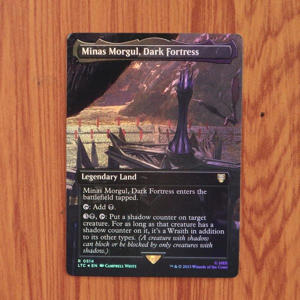 1x Mtg Proxy FOIL Minas Morgul, Dark Fortress #514 LTC Tales of Middle-earth Commander