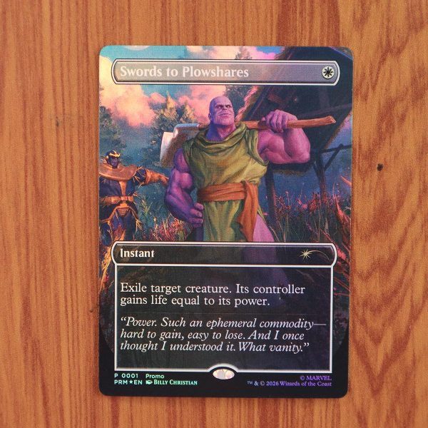 1x Mtg Proxy FOIL Swords to Plowshares #4 PSA Magazine Promo Foil magic the gathering