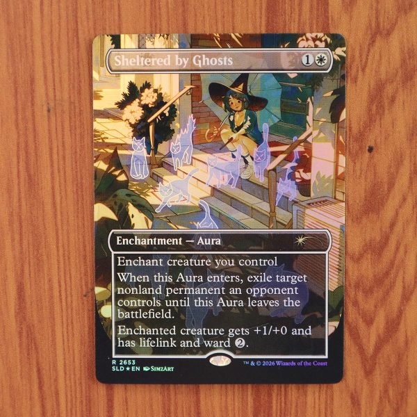 1x Mtg Proxy FOIL Sheltered by Ghosts #2653 SLD Secret Lair Drop Foil magic the gathering proxy