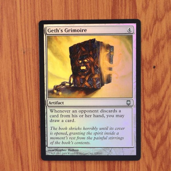1x Mtg Proxy FOIL Geth &acirc;�� s Grimoire #123 DST Darksteel Foil magic the gathering proxy mtg cards